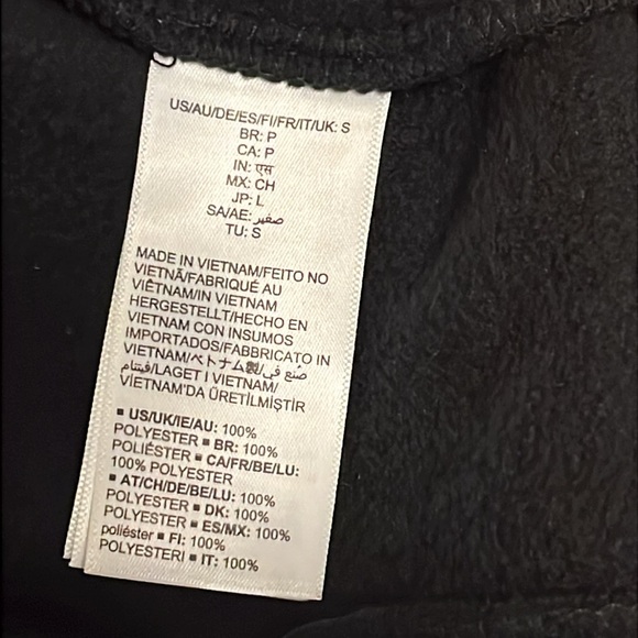 Amazon Essentials Black Fleece Zip Up Jacket Women’s Small - Picture 10 of 16